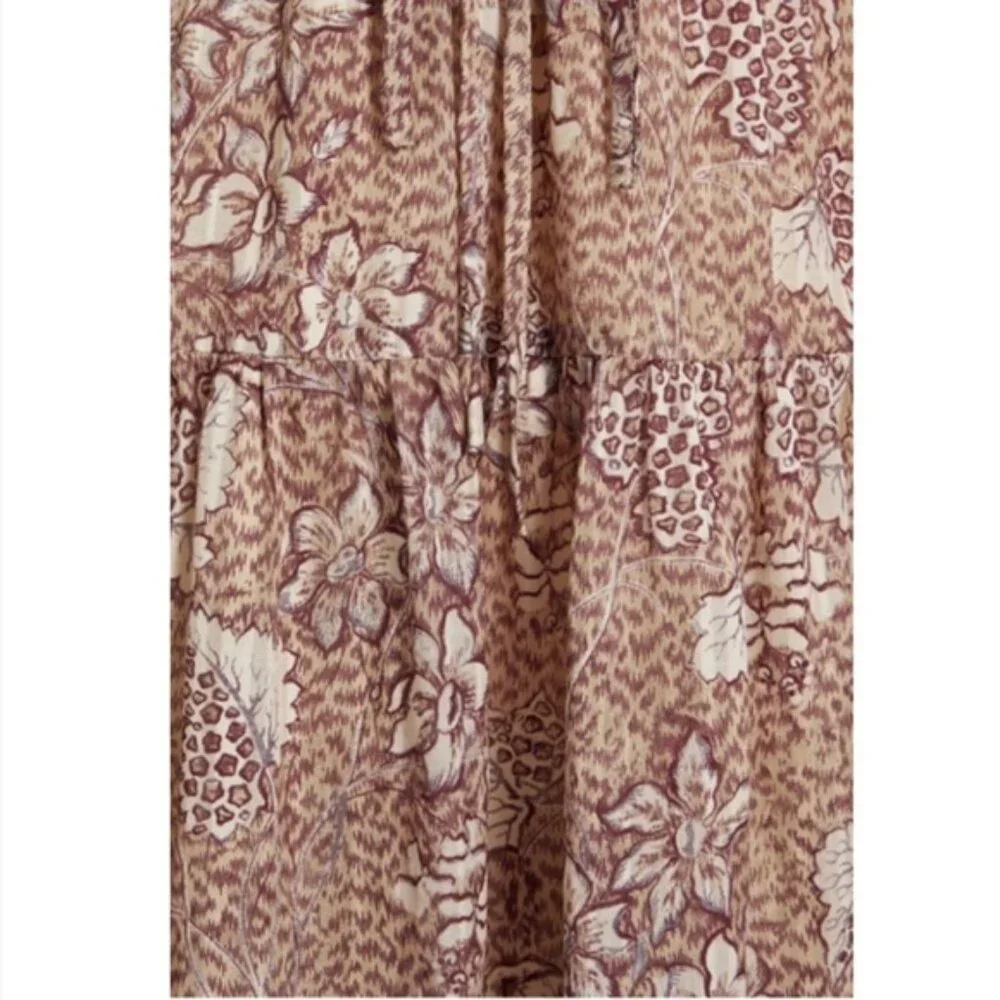 NWOT Ulla Johnson Pleated Floral Dress - Picture 7 of 11